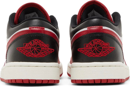 Nike Womens Air Jordan 1 Low Sneakers - 'White Gym Red'