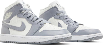 Nike Womens Air Jordan 1 Mid Sneakers - 'Stealth'