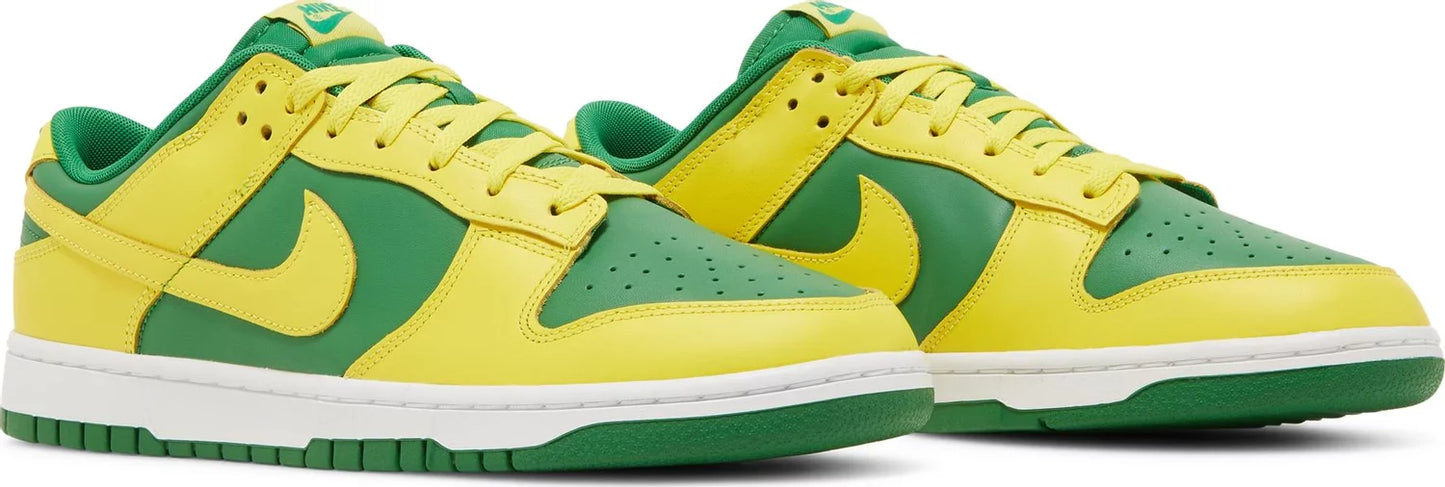 Nike Mens Dunk Low Sneakers - 'Reverse Brazil'