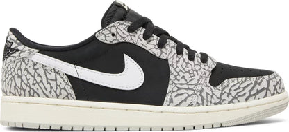 Nike Womens Air Jordan 1 Retro Low OG Sneakers - 'Black Cement'