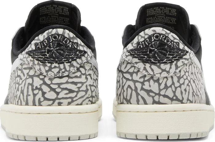 Nike Mens Air Jordan 1 Retro Low OG Sneakers - 'Black Cement'