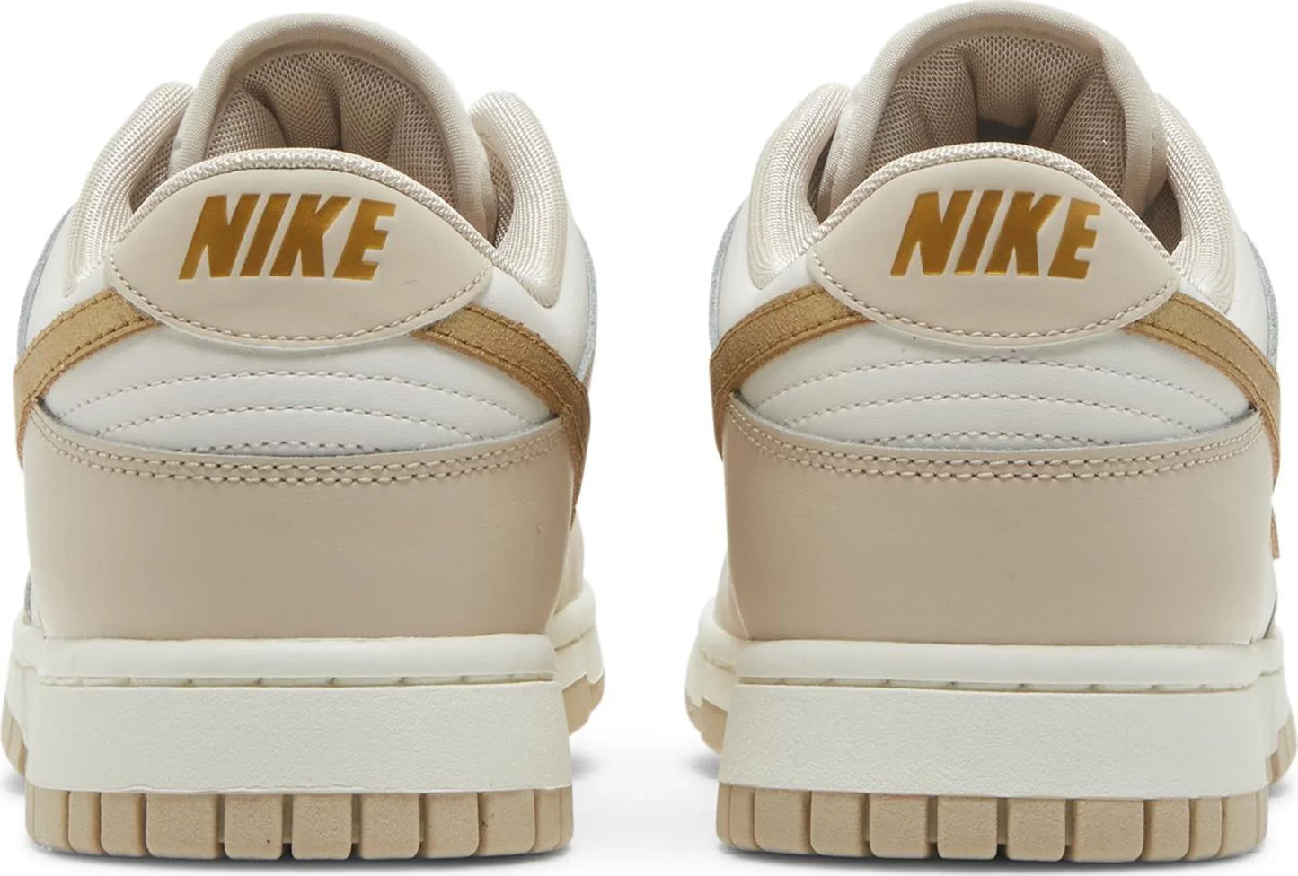 Nike Womens Dunk Low Sneakers - 'Gold Swoosh'