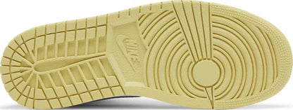 Nike Womens Air Jordan 1 Mid Sneakers - 'Lemon Wash'