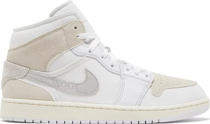 Nike Mens Air Jordan 1 Mid SE Craft Sneakers - 'Inside Out - White Sail'