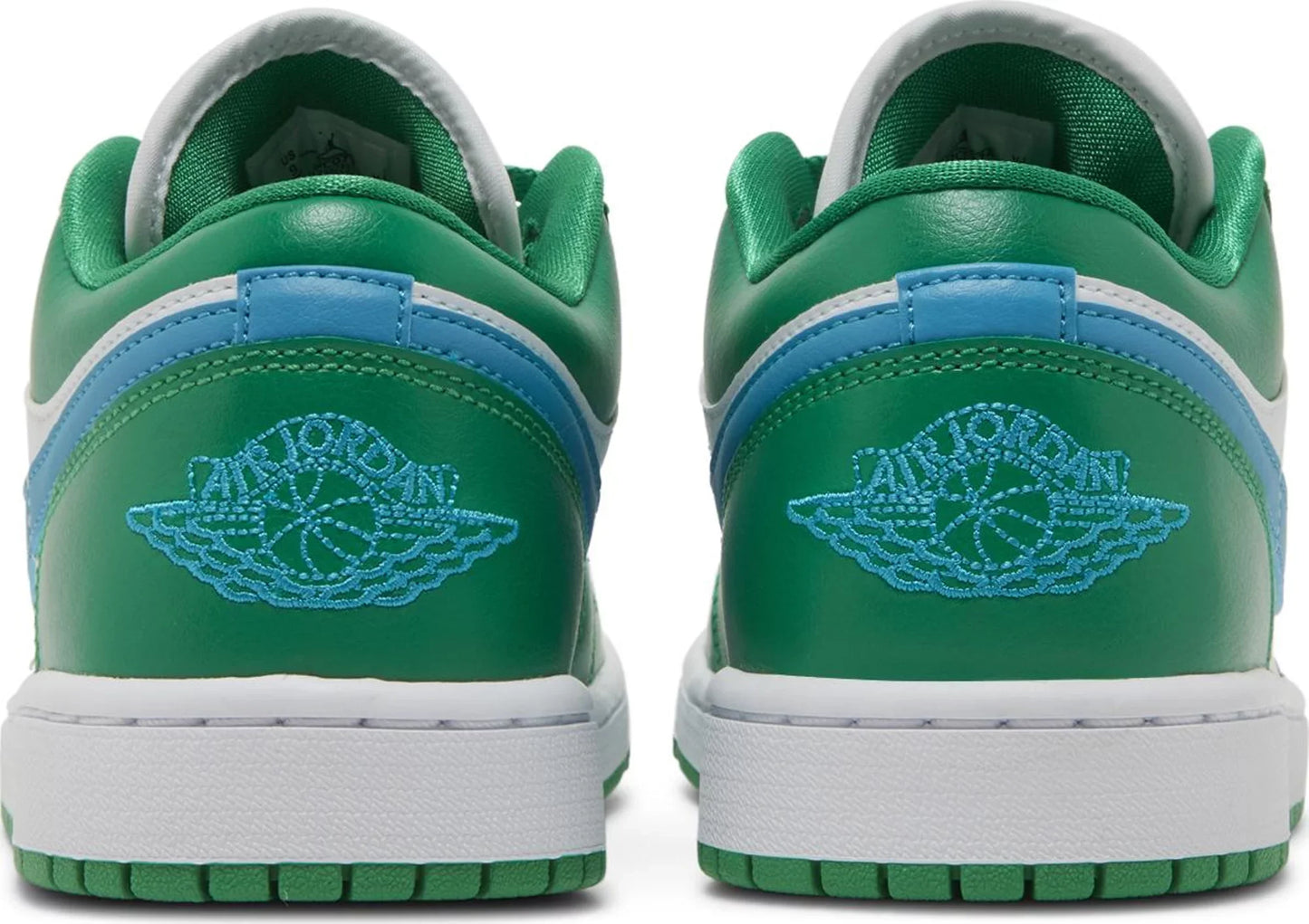 Nike Womens Air Jordan 1 Low Sneakers - 'Lucky Green'