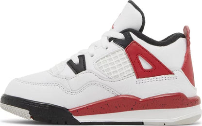 Nike Toddlers Air Jordan 4 Retro Sneakers - 'Red Cement'