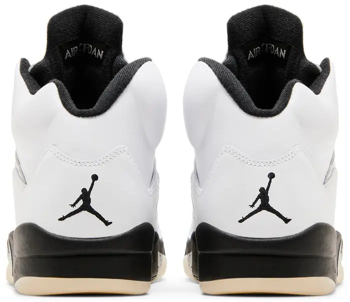 Nike Mens Air Jordan 5 Retro Sneakers - 'White Black'