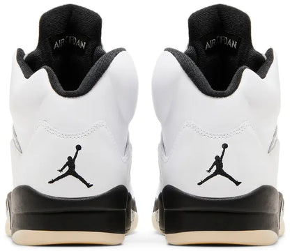 Nike Mens Air Jordan 5 Retro Sneakers - 'White Black'