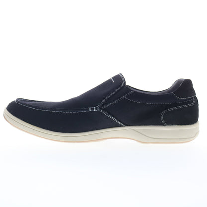 Florsheim Lakeside Slip On 13401-001 Mens Black Wide Loafers Casual Shoes
