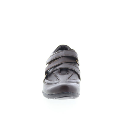 Drew Cario 14491-64 Womens Brown Wide Leather Lifestyle Sneakers Shoes