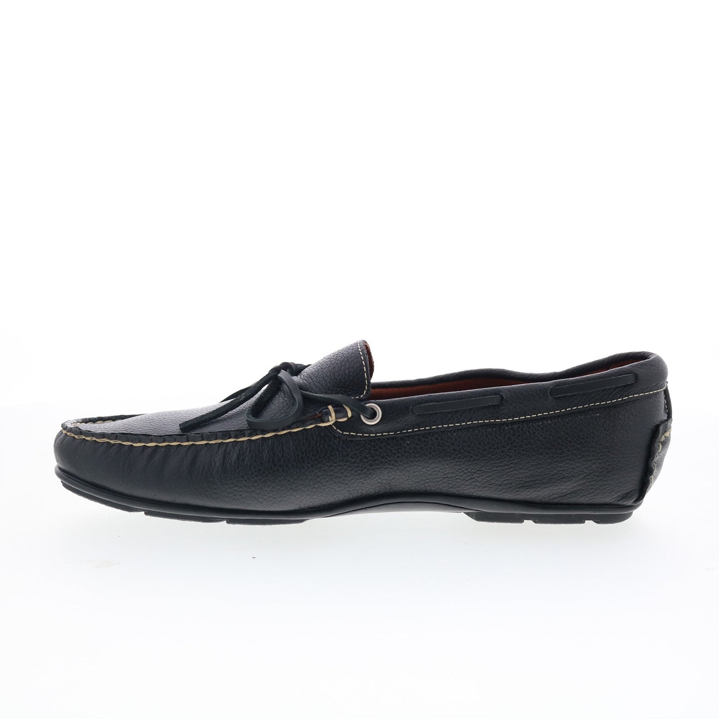 T.B. Phelps Verona 171-20 Mens Black Leather Loafers & Slip Ons Boat Shoes