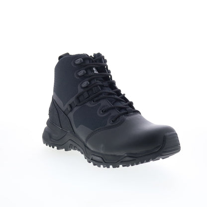 Original Swat Alpha Fury 6" Polishable Toe Side-Zip EN Mens Black Wide Boots