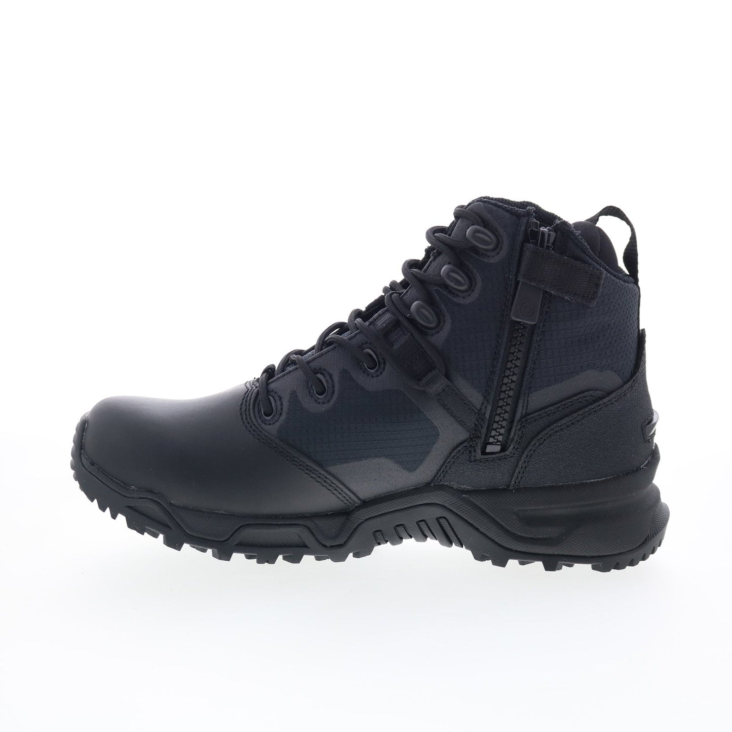 Original Swat Alpha Fury 6" Polishable Toe Side-Zip EN Mens Black Wide Boots