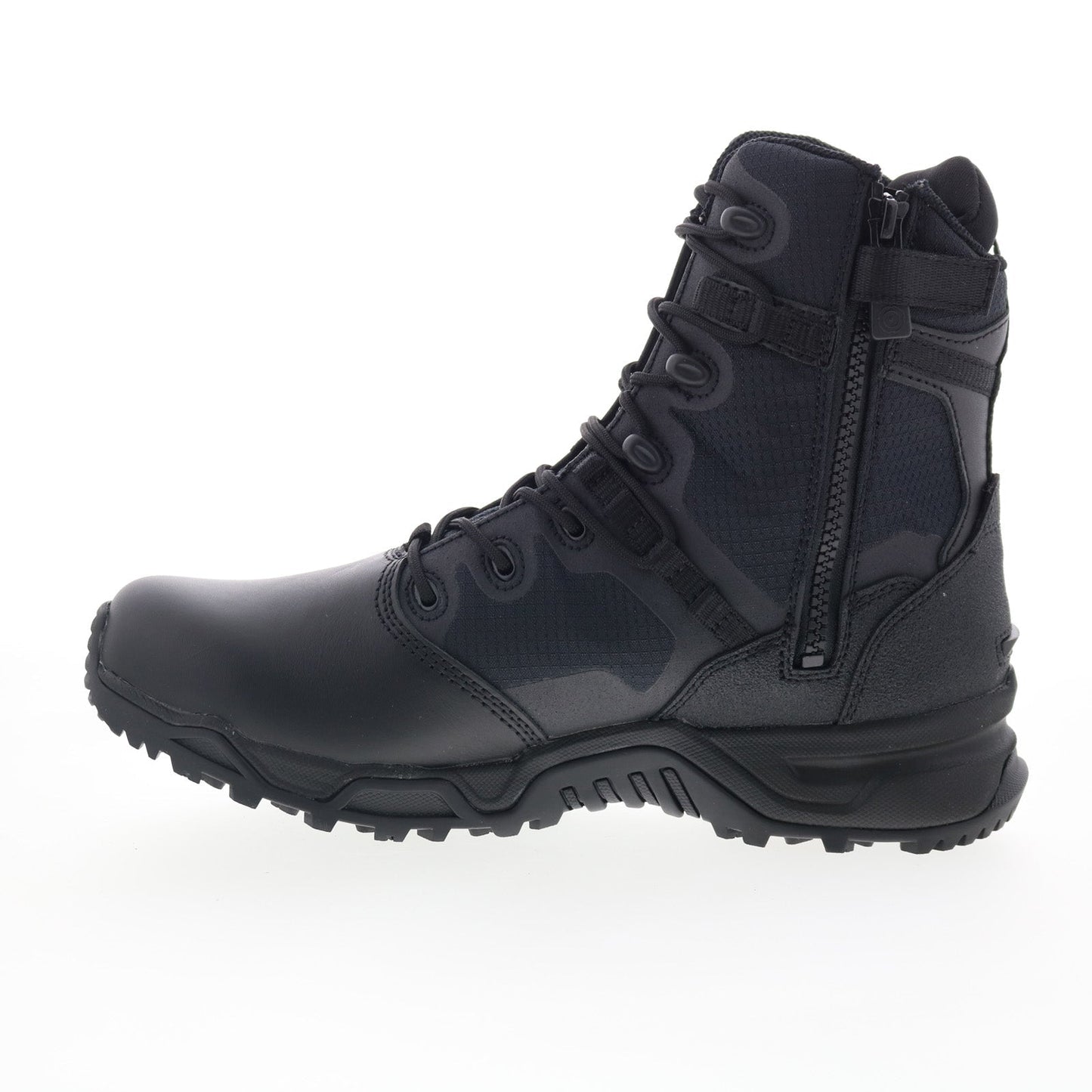 Original Swat Alpha Fury 8" Polishable Toe Side-Zip EN Mens Black Boots