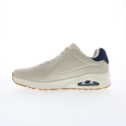 Skechers Uno - Tailored Air 183007-NTBL Mens Beige Lifestyle Sneakers Shoes