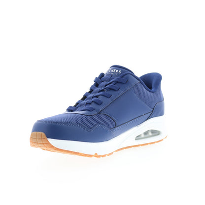 Skechers Uno - Banksia 183022W-NVY Mens Blue Wide Lifestyle Sneakers Shoes