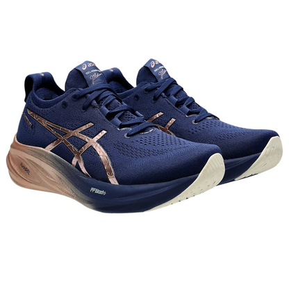 Gel-Nimbus 26 Platinum Women's :Blue Expanse I Rose Gold