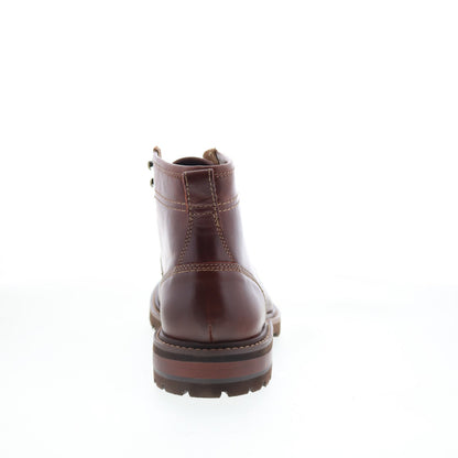 Johnston & Murphy Dudley Lug 20-1993 Mens Brown Leather Casual Dress Boots