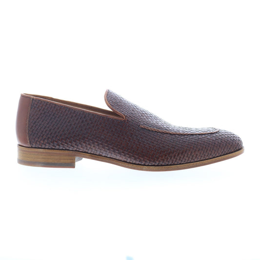 Mezlan Abas Woven Calfskin Loafer 20269 Mens Brown Loafers Casual Shoes