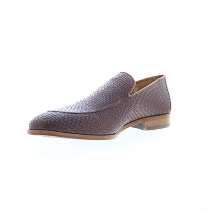 Mezlan Abas Woven Calfskin Loafer 20269 Mens Brown Loafers Casual Shoes