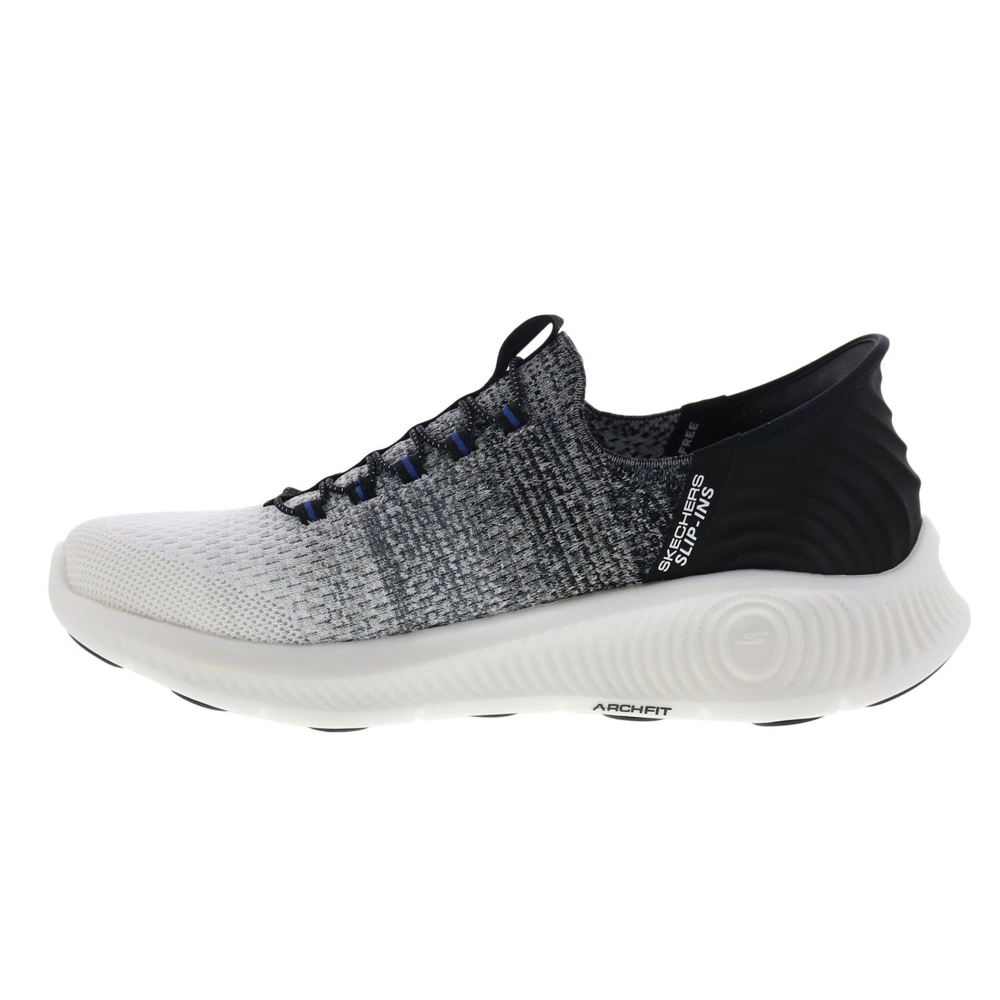 Skechers Go Walk Anywhere 216300-WBK Mens White Lifestyle Sneakers Shoes