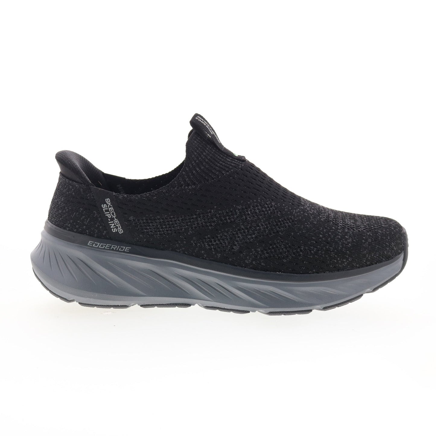 Skechers Slip-ins Edgeride Commissioner Mens Black Extra Wide Sneakers Shoes