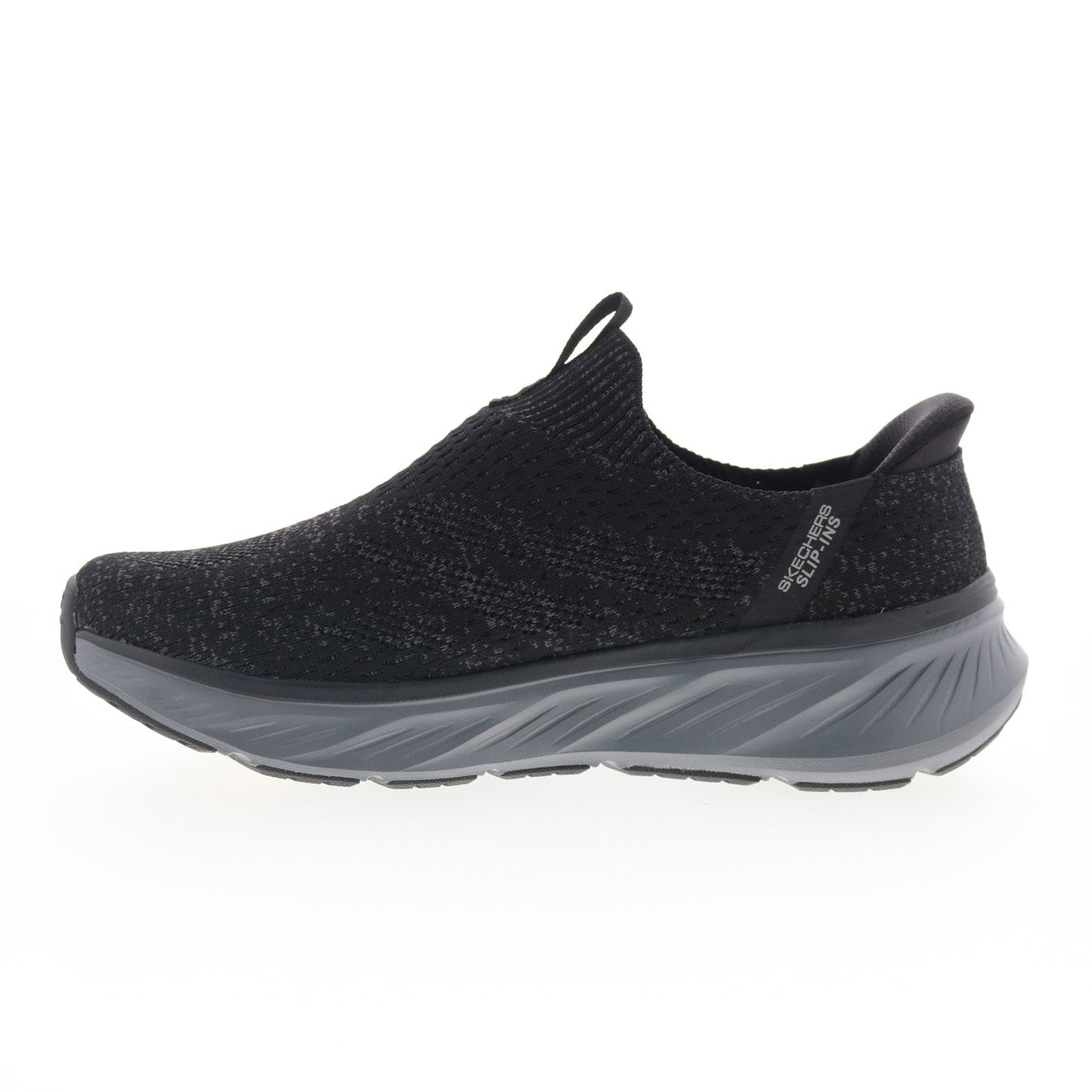 Skechers Slip-ins Edgeride Commissioner Mens Black Extra Wide Sneakers Shoes