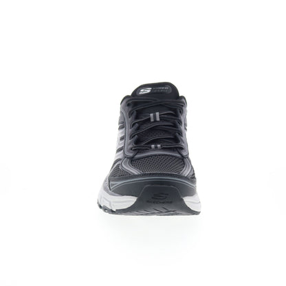 Skechers Slip-ins Stamina Sport Mens Black Leather Lifestyle Sneakers Shoes