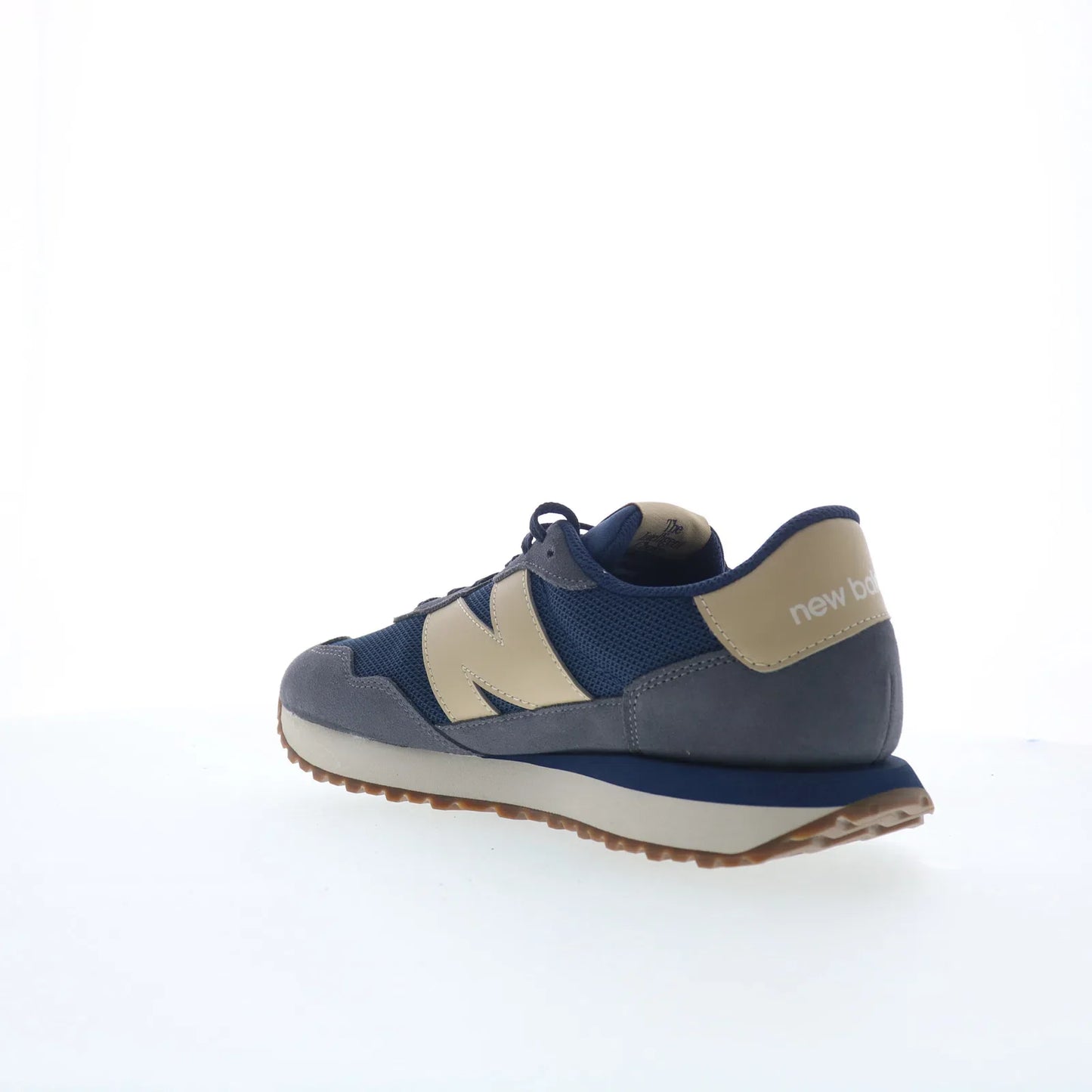 New Balance 237 MS237LON Mens Blue Suede Lace Up Lifestyle Sneakers Shoes