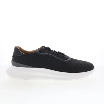 Johnston & Murphy 24-6267 Mens Black Canvas Lifestyle Sneakers Shoes