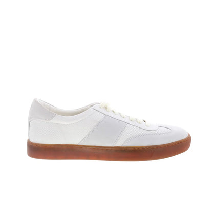 Johnston & Murphy Kemton U-Throat Mens White Lifestyle Sneakers Shoes