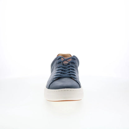 Johnston & Murphy 25-2767 Mens Blue Leather Lace Up Lifestyle Sneakers Shoes
