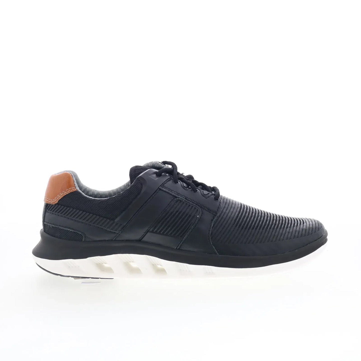Johnston & Murphy 25-6577 Mens Black Leather Lifestyle Sneakers Shoes