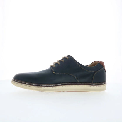 Johnston & Murphy 25-8359 Mens Blue Leather Lifestyle Sneakers Shoes