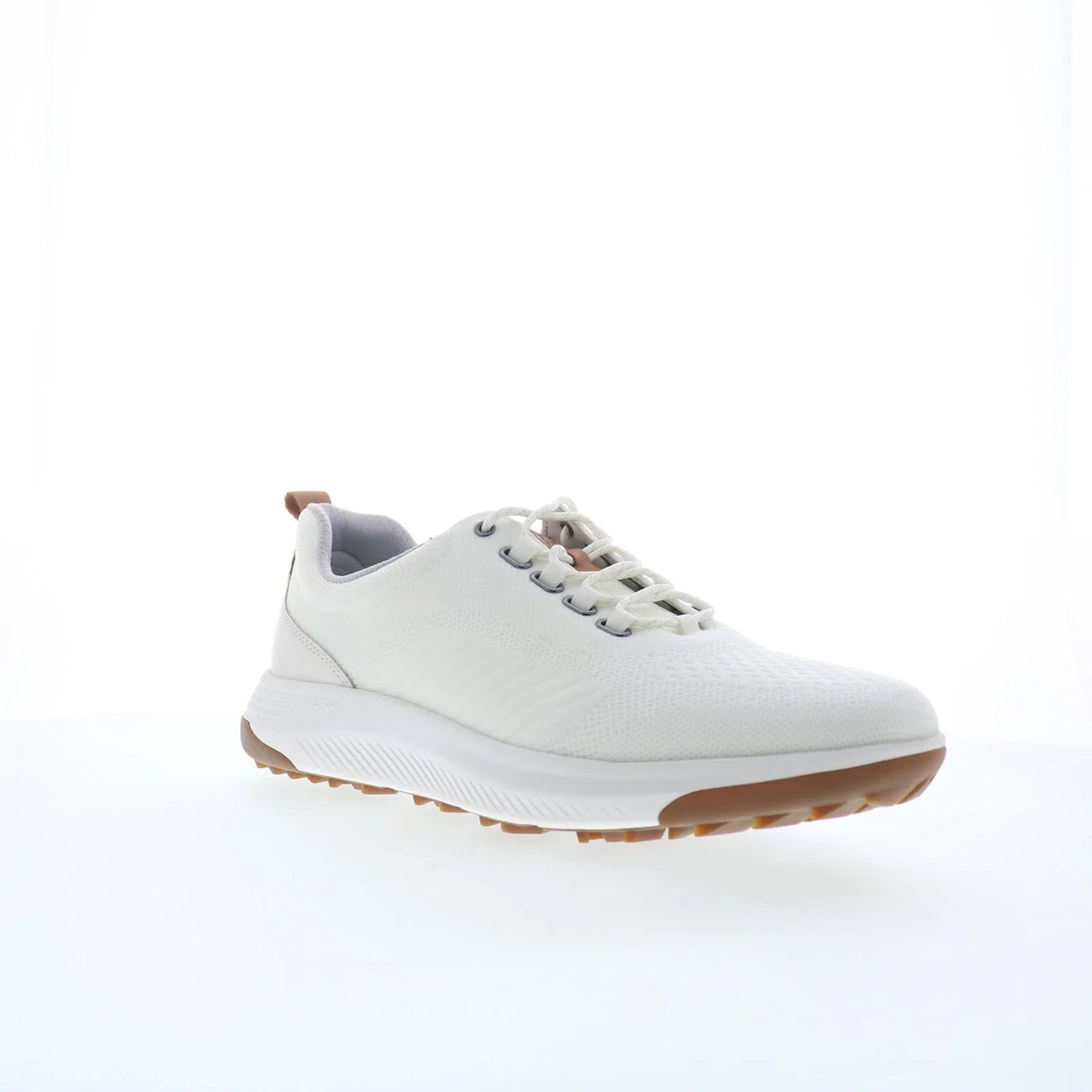 Johnston & Murphy 25-9668 Mens White Leather Lace Up Athletic Golf Shoes