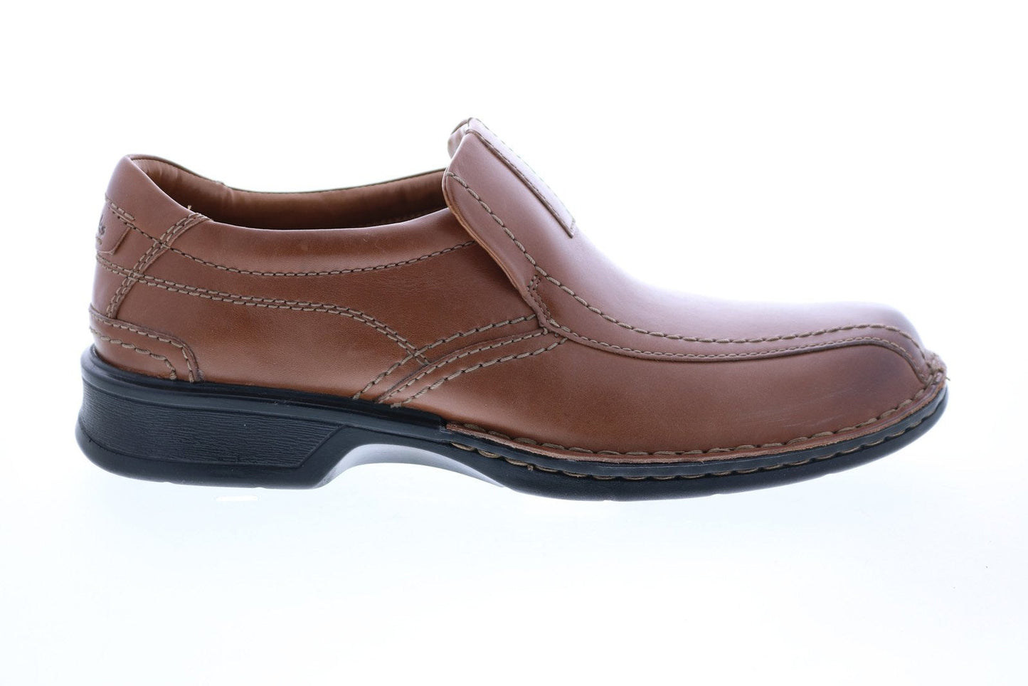 Clarks Escalade Step 26113919 Mens Brown Wide Leather Loafers Casual Shoes