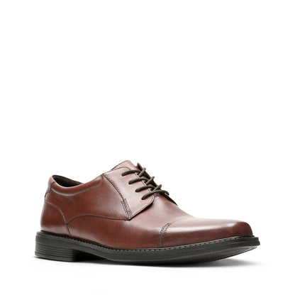 Bostonian Wenham Cap Mens Brown Wide Oxfords & Lace Ups Cap Toe Shoes
