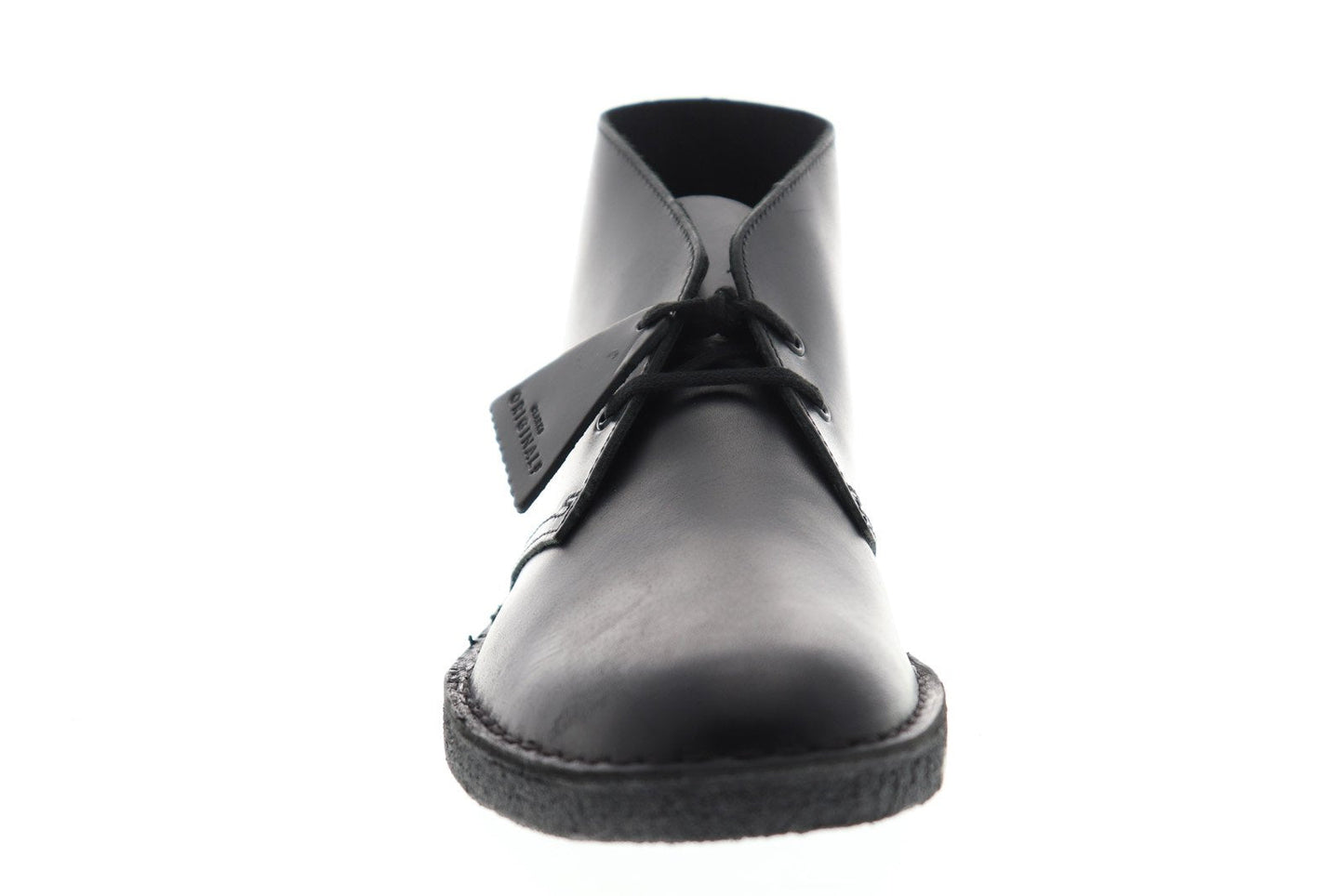 Clarks Desert Boot 26144225 Mens Black Leather Lace Up Chukkas Boots