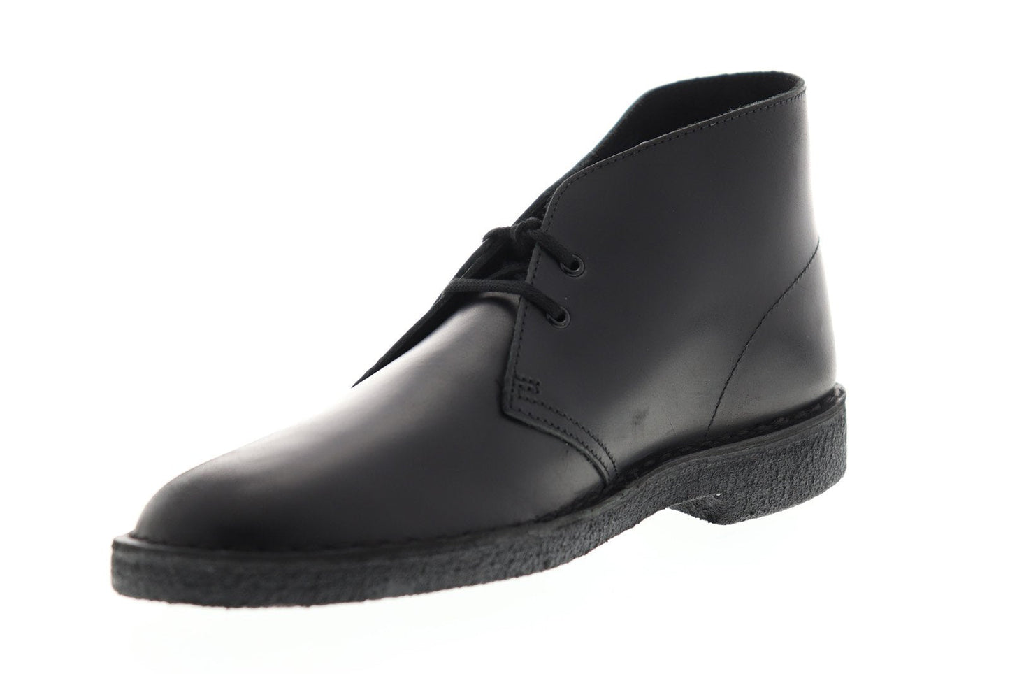 Clarks Desert Boot 26144225 Mens Black Leather Lace Up Chukkas Boots