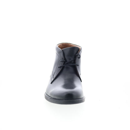 Clarks Whiddon Mid 26152914 Mens Black Leather Lace Up Chukkas Boots
