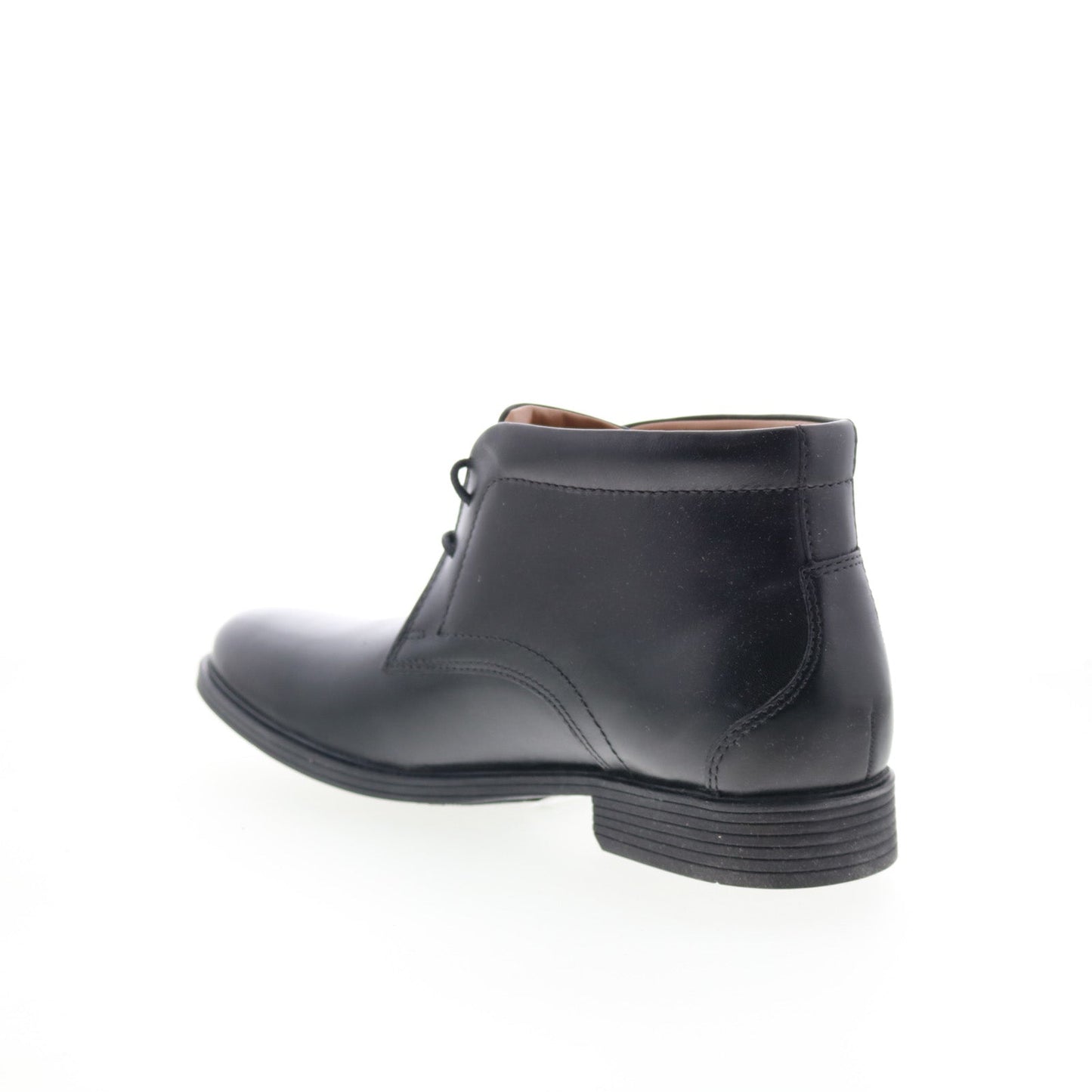 Clarks Whiddon Mid 26152914 Mens Black Leather Lace Up Chukkas Boots