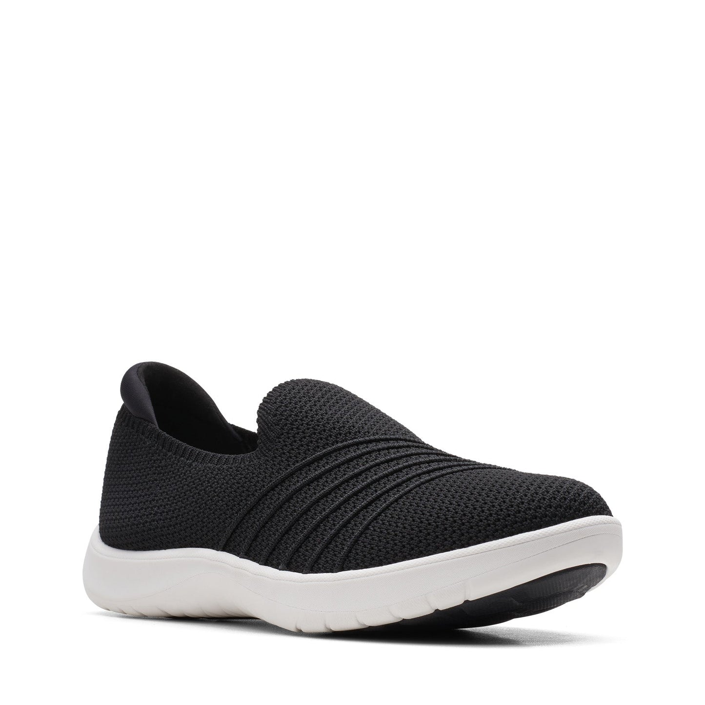 Clarks Adella Step 26164065 Womens Black Mesh Lifestyle Sneakers Shoes
