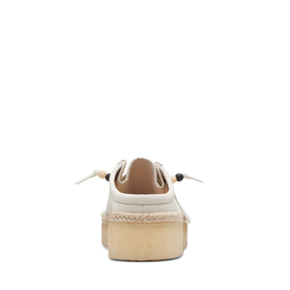 Clarks Wallabee Cup LO 26164430 Mens White Suede Lifestyle Sneakers Shoes