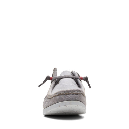 Clarks ShacreLite Moc Mens Gray Wide Oxfords & Lace Ups Casual Shoes