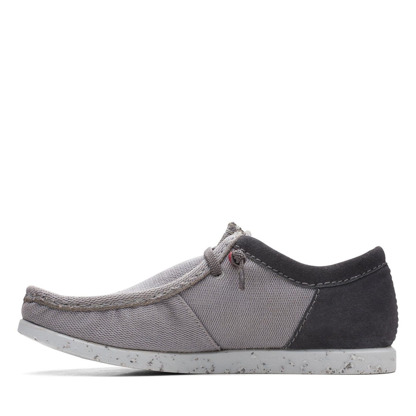 Clarks ShacreLite Moc Mens Gray Wide Oxfords & Lace Ups Casual Shoes