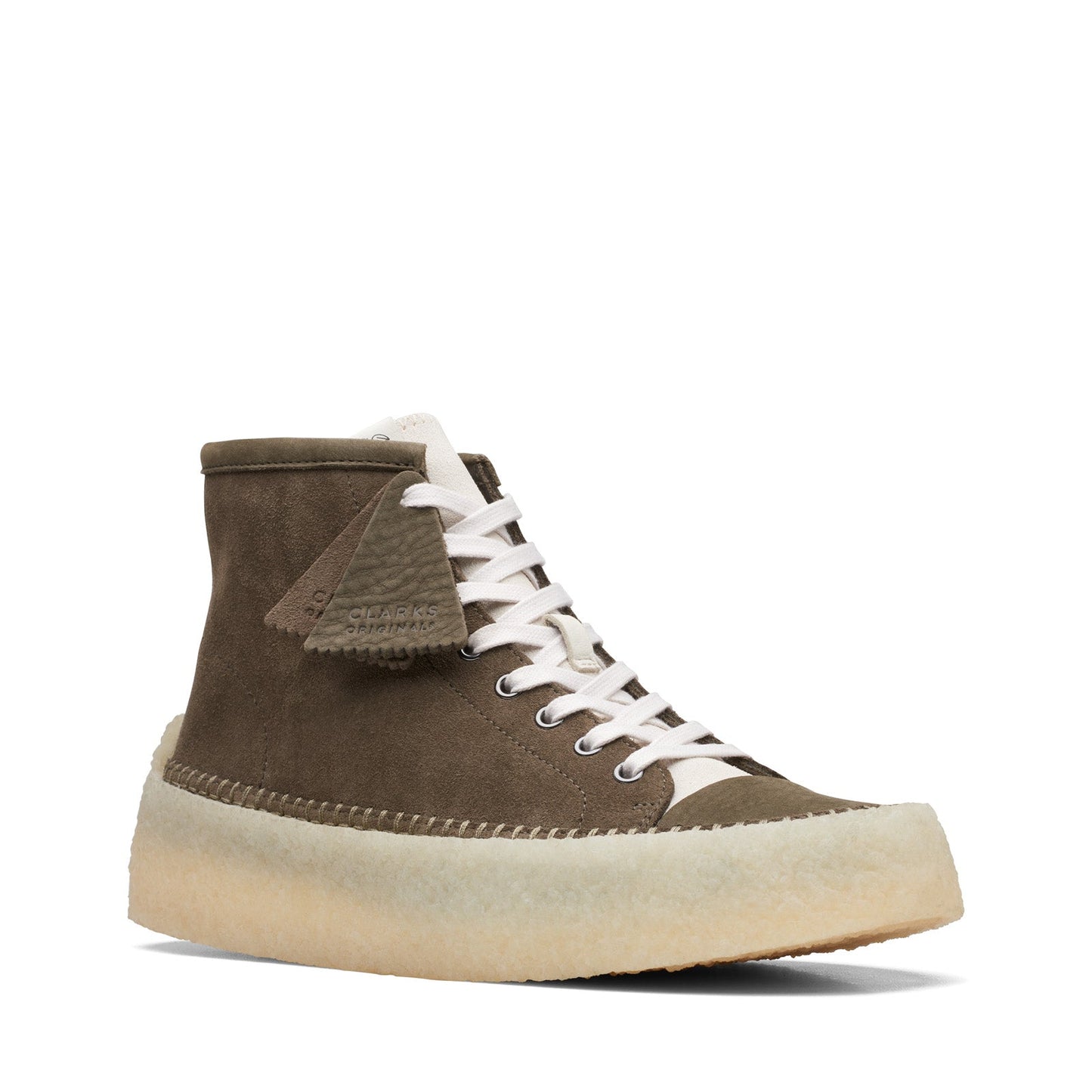 Clarks Caravan Mid 26167696 Mens Brown Suede Lifestyle Sneakers Shoes