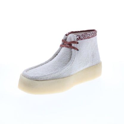 Clarks Wallabee Cup Boot 26167977 Mens Beige Suede Lace Up Chukkas Boots