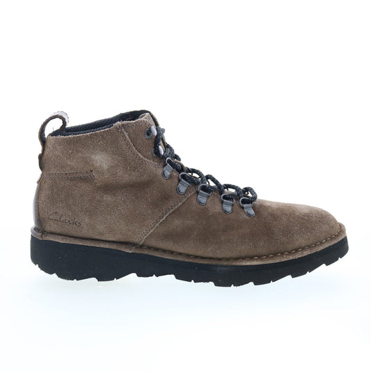 Clarks Craftdale Hike 26168634 Mens Gray Suede Lace Up Casual Dress Boots