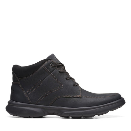 Clarks Bradley Mid 26168659 Mens Black Leather Lace Up Casual Dress Boots