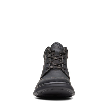 Clarks Bradley Mid 26168659 Mens Black Leather Lace Up Casual Dress Boots